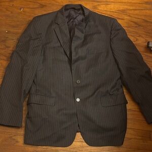 Jos A Bank 100% Wool Classic Pinstripe Men's Blazer Oversized Business Office